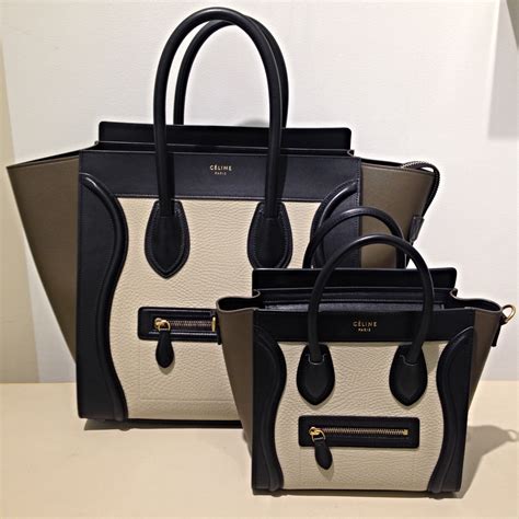 celine nano vs mini luggage|celine nano luggage shoulder bag.